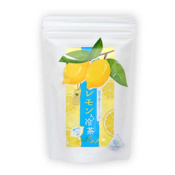 レモン入り冷茶ティーバッグ 4g×10p｜ティーバッグ お茶 煎茶 緑茶 日本茶 B053