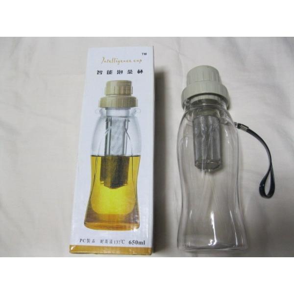 【メール便送料無料】携帯エコボトル、上部　茶こし付水筒 650ml　サンプル茶葉プレゼント　キーマン紅茶５ｇ
