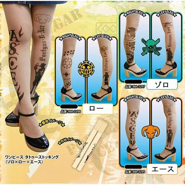 ワンピース Onepiece タトゥーストッキング タイツ ロー ゾロ エース Buyee Buyee 日本の通販商品 オークションの代理入札 代理購入