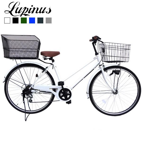 自転車 26インチ Lupinus(ルピナス)LP-266TA　26インチシティサイクル 後カゴセッ...