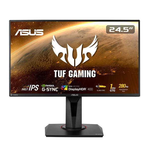 他サイト： ASUS ゲーミングモニター TUF Gaming VG259QM 24.5インチ/280Hz/フルHD/IPS/1ms/HDR/HDMI×2 DP/の商品画像