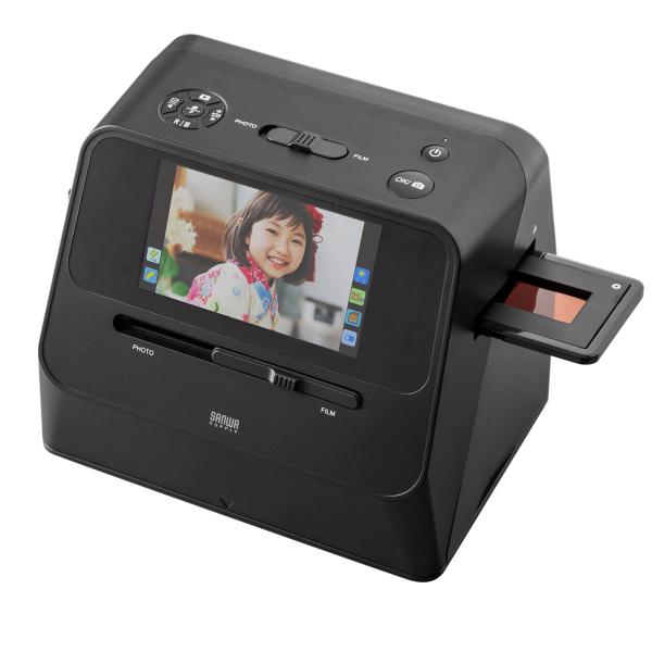 他サイト： サンワダイレクト フィルムスキャナー 35mm/110/126フィルム対応 ネガフィルム 写真 スキャナー HDMI出力対応 400-SCN064の商品画像