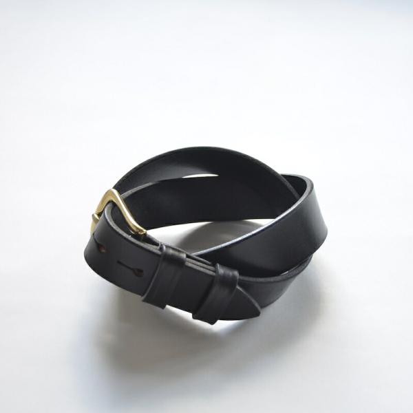 MARTIN FAIZEY (マーティンフェイジー） 1.25 inch WEST END BUCKLE SADDLE LEATHER BELT