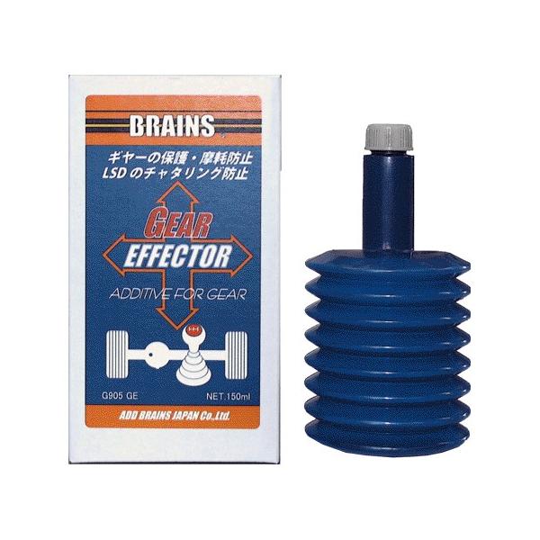 ブレインズ　ギヤーエフェクターギヤーの保護・摩耗防止・LSDのチャタリングを防止するギヤーシステム性能増幅剤【使用目的例】■ギヤーオイルの摩耗防止性能向上■機械式リミテッドスリップデフのチャタリング及び作動音防止■マニュアルトランスミッショ...