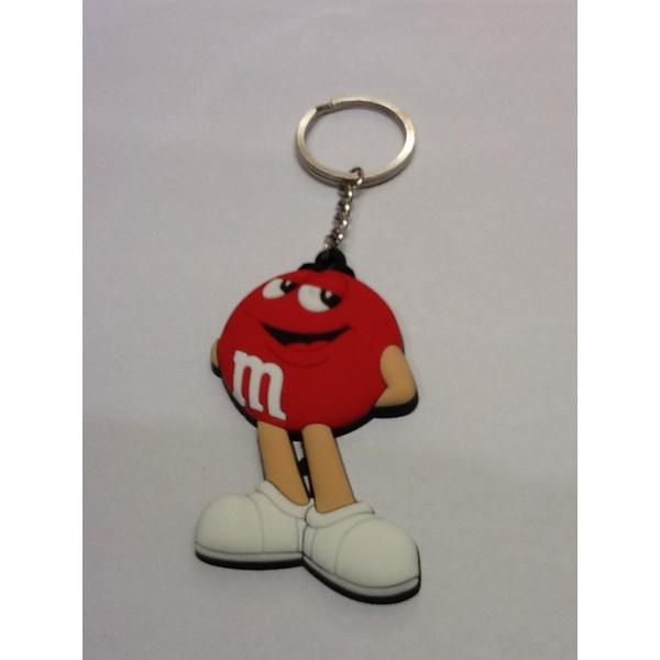 m&m's ラバータイプキーホルダー （レッド）エムアンドエムズ