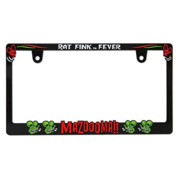 立体的なデザインとレッド X グリーンの Rat Fink カラーがあなたの車を CQQL にしてくれます！USAでは装着していない車の方が少ないくらいポピュラーなライセンス フレーム。こだわった愛車に、普通のライセンスプレートじゃ物足りな...