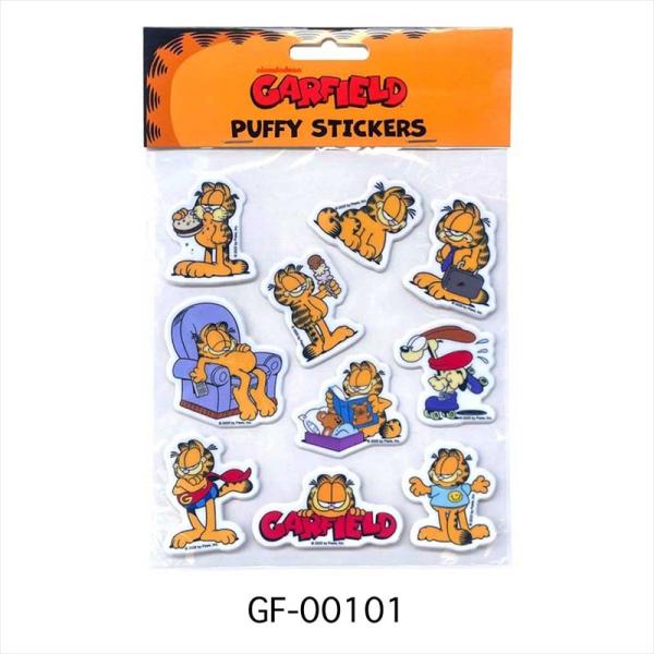 ガーフィールド　PUFFY STICKER パフィーステッカー 立体 ぷくぷく ステッカー