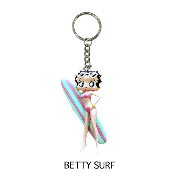 ベティーちゃん ベティブープ PVC キーホルダー（Betty SURF）ベティ ベティちゃん アメ雑　アメリカン雑貨