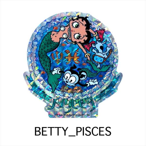 ベティーちゃん ベティブープ（PISCES）光るプリズム仕様　ベティ プリズムステッカー