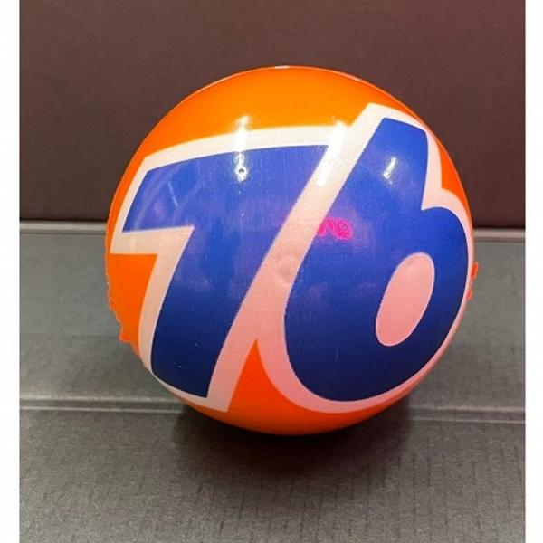 76 ユノカル ストレスボール★オレンジにブルーと言えばアメリカ好きなら76ですよね！米国しかないGS。「76」のストレスボール♪インテリアとしてもインパクトあります＊アメリカでノベルティーとして製造されたものですのでプリントのズレや擦れ、...