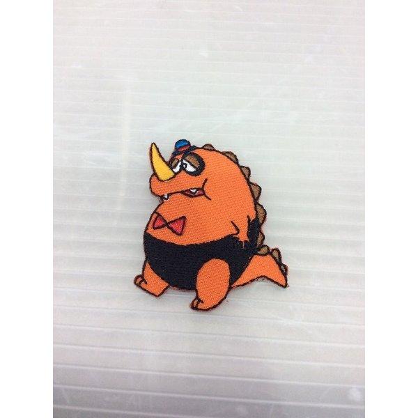 小型刺繍ワッペン(BK)　（グズラ）アイロンワッペン　刺繍、エンブレム、大人気、オシャレ アップリケ 人気 アメ雑 アメリカン雑貨