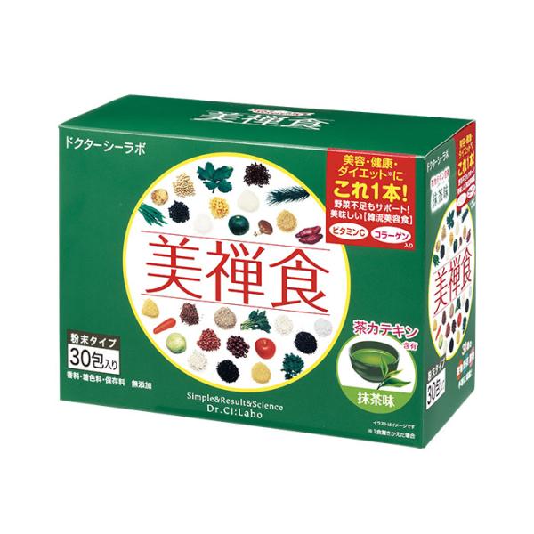 ドクターシーラボ 美禅食(抹茶味) 30包 : くすりのチャンピオン - 通販