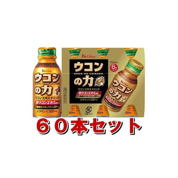 ハウス ウコンの力 ウコンエキスドリンク 100mLX6本X10セット : くすり
