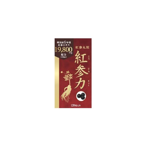 紅参力（高麗紅参 エキス） 120粒（高麗人参）（疲労困憊）（夏バテ