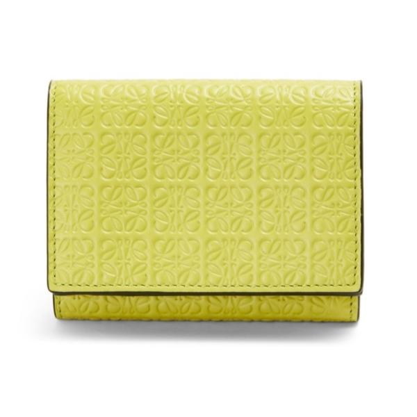 ロエベ LOEWE 財布 小財布 三つ折り ３つ折り ライムイエロー イエロー