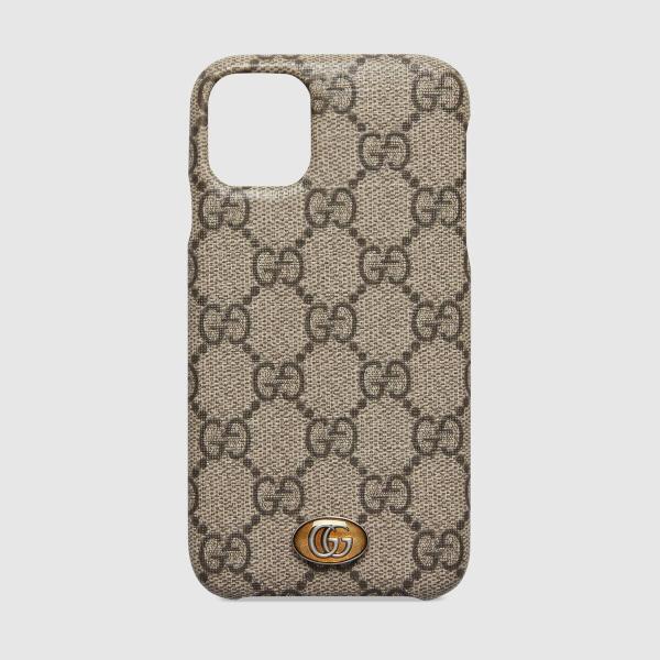 グッチ GUCCI iPhone11 iPhone 11 アイフォンケース ベージュ エボニー