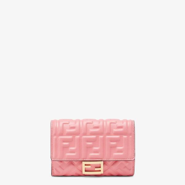FENDI FENDI フェンディ FENDI 財布 中財布 二つ折り ２つ折り ピンク