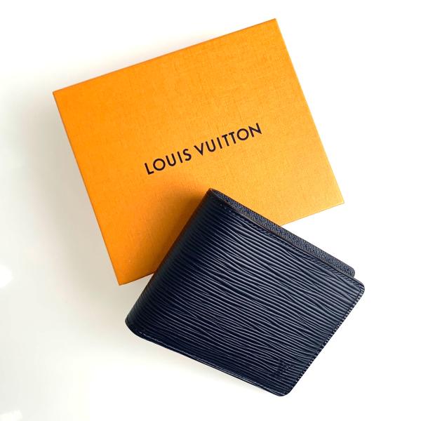ルイ・ヴィトン(LOUIS VUITTON) レザー メンズ二つ折り財布 | 通販 