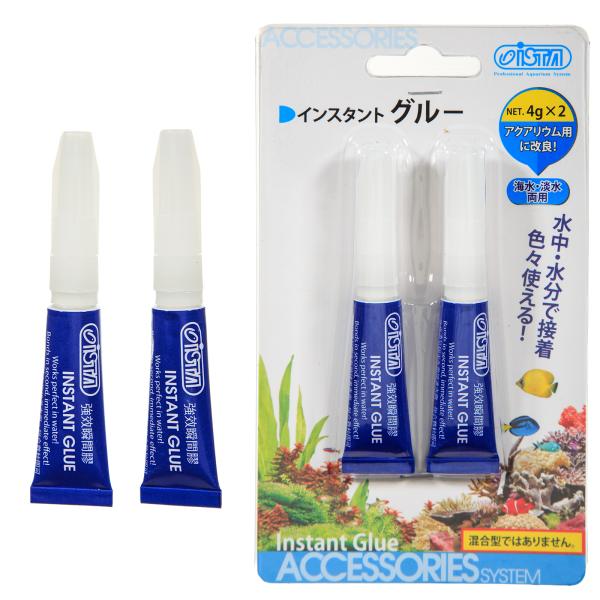 メーカー：ＡＺＯＯ アクアリウム用品　_aqua　アズー　インスタントグルー　4g×2本入　4580163201514　AZOO　海水関連用品　アクア用グルー　水槽ボンド　海水　海水用品　接着　つける　取付　取り付け　水槽用品　サンゴ　水中...