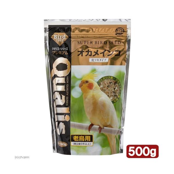 メーカー：ペッズイシバシ _animal　クオリス　スーパーバード　シード　オカメインコ　皮ツキ　老鳥用　５００ｇ　4970620072304　17011　20171226　ＹＭＹＭ　ＫＥＩＲＹＯＵ　鳥　鳥用エサ　ペッズイシバシ　老鳥　皮付...