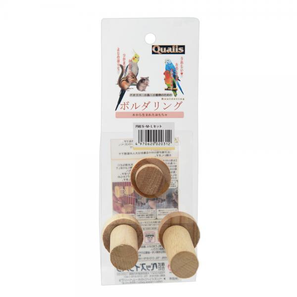 メーカー：ペッズイシバシ _animal　クオリス　ボルダリング　円柱セット　円柱Ｓ・Ｍ・Ｌセット　4970620020312　28100　小動物　鳥　ハムスター　リス　ＫＥＩＲＹＯＵ　ＹＭＹＭ　小鳥　小鳥用品　木製おもちゃ　小動物おもちゃ...