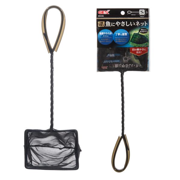 メーカー：ジェックス _aqua　金魚・メダカ　20180225　nych　4972547034557　26022　ジェックス　ＧＥＸ　魚にやさしいネットＳ　極細　ネット　アミ　網　メッシュ　上質　高級　やさしい　黒　ブラック　黒色　選別　...