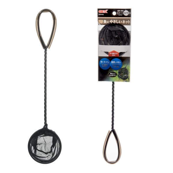 メーカー：ジェックス _aqua　金魚・メダカ　nych　20180225　4972547034526　20132　ジェックス　ＧＥＸ　魚にやさしいネット　筒型　極細　ネット　アミ　網　メッシュ　上質　高級　やさしい　黒　ブラック　黒色　選...