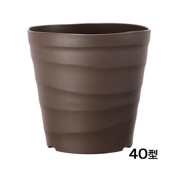 メーカー：アップルウェアー 鉢　植木鉢　ガーデニング用品　_gardening　園芸用品　ガーデニング　アップルウエア　20160516　ＫＫ　4905980133082　アップルウェアー　クラフトポット　４０型　ダークブラウン　素焼き鉢　...
