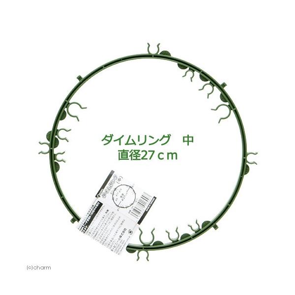 メーカー：第一ビニール 支柱　_gardening　ガーデニング用品　園芸用品　リング支柱　第一ビニール　トマト　朝顔　オベリクス　バラ　ツル性植物　ＤＡＩＭ　ダイムリング　中　直径　２７ｃｍ　4968438016993　20150725　...
