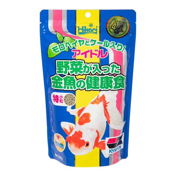 メーカー：キョーリン アクアリウム用品　金魚・メダカ　餌　キョーリン　金魚用飼料　金魚・鯉専用　_aqua　4971618011312　アイドル　野菜が入った金魚の健康食　特小粒　浮上性　３００ｇ　金魚のえさ　opa2_none　ひかり　ひ...