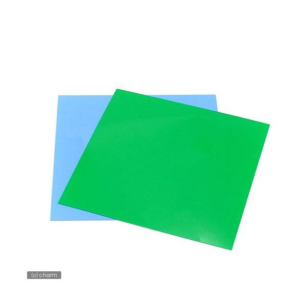 ３０ｃｍキューブ水槽用　丈夫な塩ビ製バックスクリーン　３０×３０ｃｍ　若草　ライトグリーン