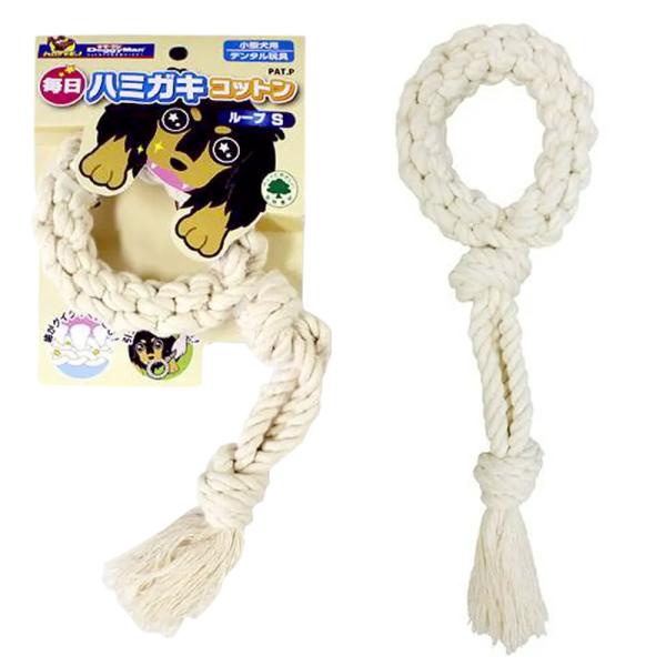 メーカー：ドギーマン 犬用品・お手入れ用品　ロープ　デンタルケア　はみがき　歯のケア　ドギーマン　毎日ハミガキコットン　ループ　Ｓ　20111206　SM　_dog　4976555856606　YPKCHK_019　opa2_choku　l...