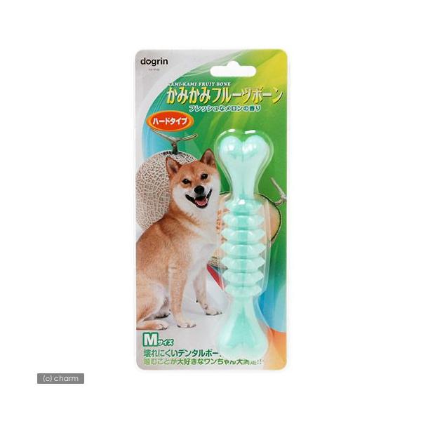 スーパーキャット　かみかみフルーツボーン　Ｍ　メロン　犬　犬用おもちゃ　デンタルケア