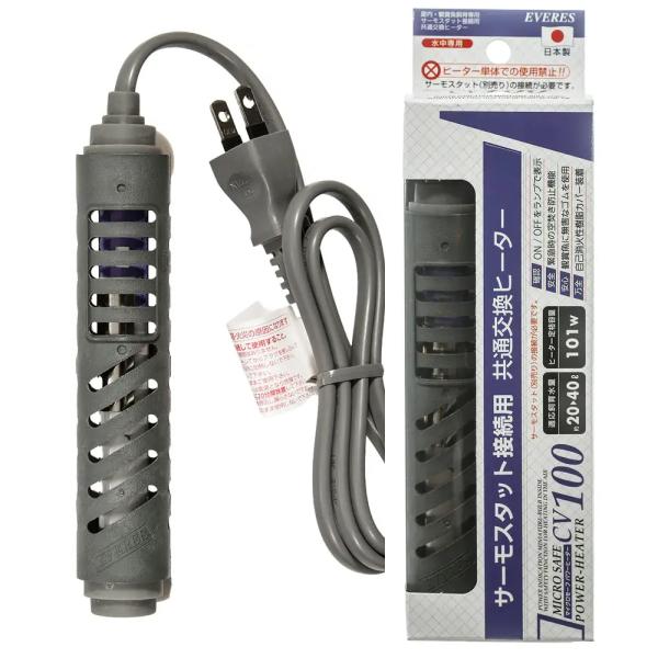 メーカー：エヴァリス アクア用品　ヒーター　保温　エヴァリス　マイクロセーフパワーヒーター　ＣＶ１００　単体　20131008　ＫＫ　45401500012204　aq2_evh1511　アクアリウム　opa2_delete　2111bre...