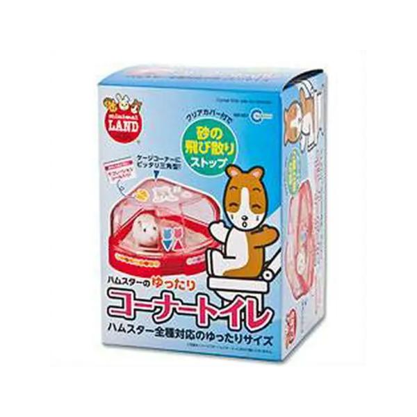 メーカー：マルカン _animal　小動物　鳥　ハムスター　リス　ネズミ　トイレ　砂　砂浴び　マルカン　ゆったりコーナートイレ　コーナー　隅　角　三角　ゆったり　20130319　ＫＥＺ　marukandog_2013usa　ゆったりコーナ...