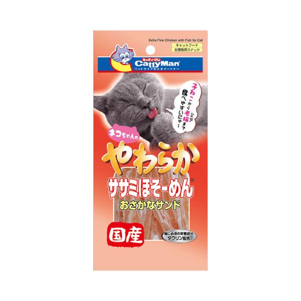 キャティーマン キャティーマン やわらかササミほそーめん おさかな
