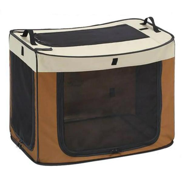 メーカー：マルカン マルカン　どこでもワンタッチケージ　Ｓ　ブラウン　ＤＰ−６８２　ケージ　クレート　犬　犬用　超小型犬用　猫用　猫　ネコ　お出かけ　お散歩　折り畳み　折りたたみ　アウトドア　ドライブ　20131014　YMS　sim97t...