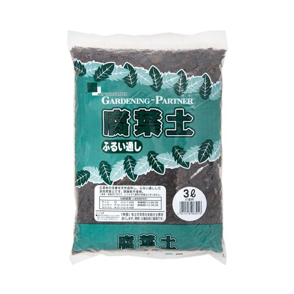 土　ガーデニング　園芸用品　用土　砂　厳選腐葉土　ふるい通し　チーク葉１００％　スタンドパック　３Ｌ　園芸　施肥　土壌改善　腐葉土　20140117　OKB　_gardening　4941518083016　gdninc　opa2_dele...