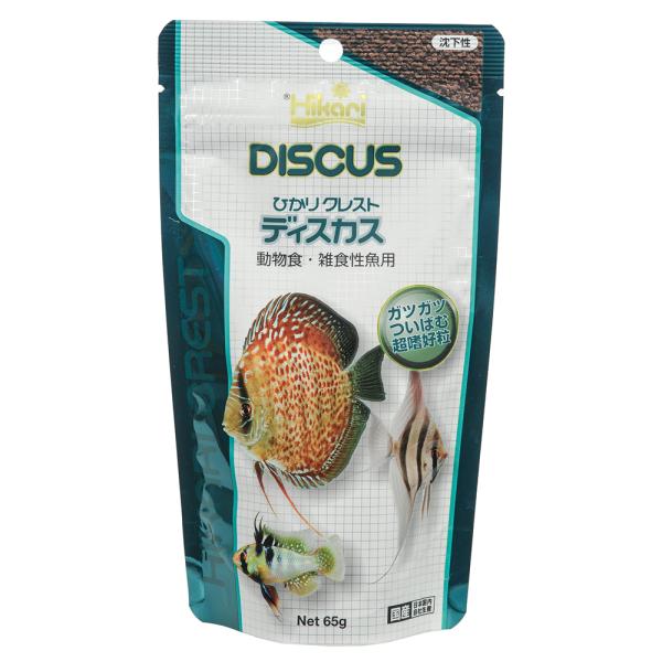 メーカー：キョーリン アクアリウム用品　kjKPkin　_aqua　アクア用品　餌　小粒　顆粒　キョーリン　ひかりクレスト　ディスカス　６５ｇ　えさ　20140607　OKB　熱帯魚　色揚げ　4971618287137　キョーリンひかりシリ...