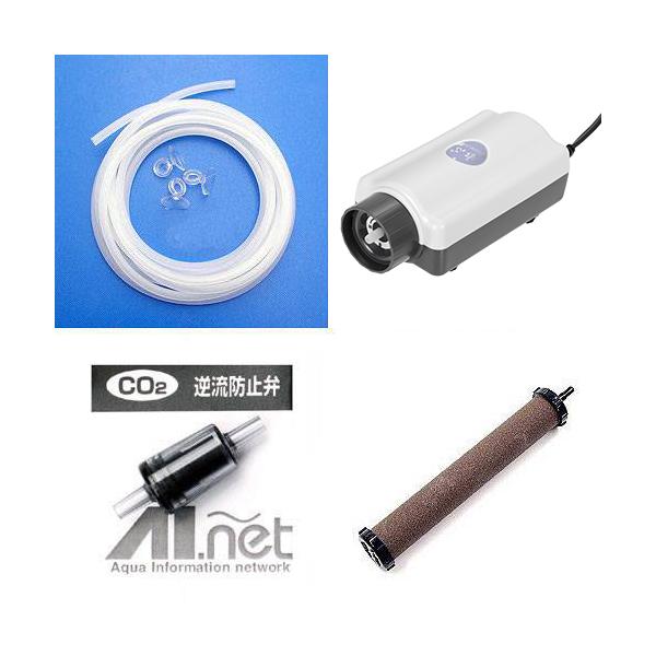 ibuki_airpomp　アクアリウム用品　アクア用品　エアレーション　エアレーションセット　ＳＳＰＰ―３Ｓ＋逆止弁＋キスゴム×３＋チューブ３ｍ＋いぶき　２３φ×１５０　水作いぶきセット　器具　suisaku_kanri1126　６０ｃｍ...