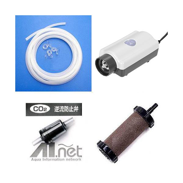 ibuki_airpomp　アクアリウム用品　アクア用品　エアレーション　エアレーションセット　ＳＳＰＰ―３Ｓ＋逆止弁＋キスゴム×３＋チューブ３ｍ＋いぶき　２３φ×６０　水作いぶきセット　器具　suisaku_kanri1126　６０ｃｍ水...