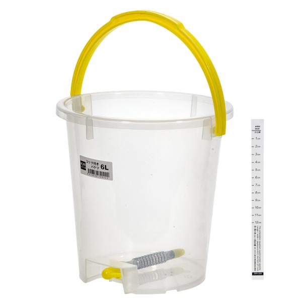 メーカー：アクアシステム アクアリウム用品　kjKPgai　コック付き　バケツ　６リットル　アクア用品　メンテナンス　アクアシステム　ａｑｕａｓｙｓｔｅｍ　4516830740055　20160209　ＫＫ　水換え　水替え　水槽　足し水　Ａ...