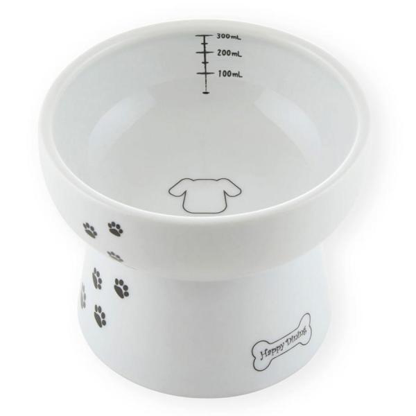 メーカー：猫壱 水飲み器　水飲み　水飲む　器　nych　20181129　4580471864319　DC-0742　猫壱　ねこいち　ハッピーダイニング　脚付ウォーターボウル　犬柄　犬用　犬用品　ドッグ　いぬ　犬　ウォーターボウル　水入れ　...