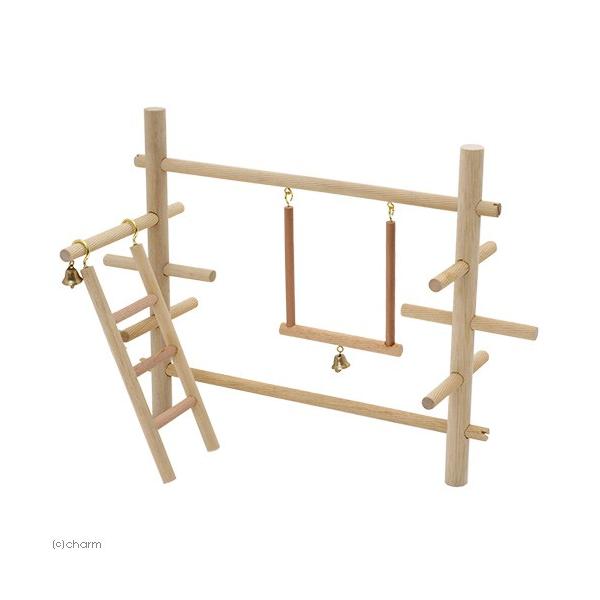 アスレチック　おもちゃ　サカイペット　バードアスレチックセット　Ｈ−３５　4955149000120　鳥　小動物　止まり木　手乗り　手乗りインコ　吊り下げ式　ブランコ　はしご　セキセイインコ　文鳥　中型インコ　オカメインコ　コザクラインコ　...