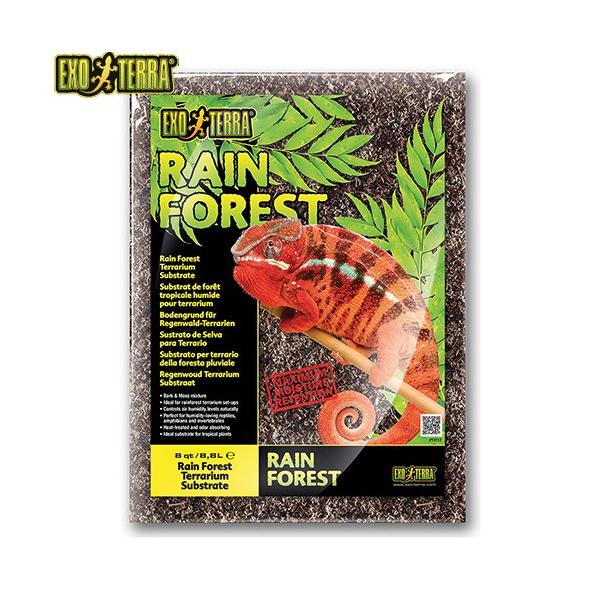 アウトレット品　ＧＥＸ　エキゾテラ　ＲＡＩＮ　ＦＯＲＥＳＴ　８．８Ｌ　床材　爬虫類　昆虫　バークチップ　訳あり