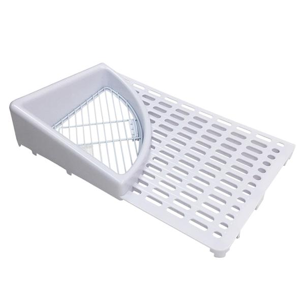 メーカー：マルカン 4906456561392　PML99-1　うさぎのスッキリおそうじケージ　トイレ付スノコ　取寄せ　スノコ　パーツ　トイレ　交換パーツ　交換用　交換　予備　予備用　予備パーツ　交換用パーツ　kak　y23m10　opa2...