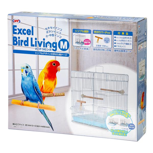メーカー：ナチュラルペット minimalcages　鳥籠　ＮＰＦ　エクセル　バードリビング　Ｍ　4932804353012　20220201　y22ｍ02　wakaoo　ナチュラルペットフーズ　鳥かご　トリカゴ　バードケージ　ゲージ　文鳥...