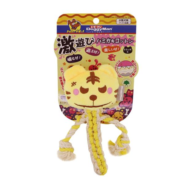 メーカー：ドギーマン _dog　ドギーマン　激遊びハミガキコットン　とらっち　ＳＳ　犬　犬用おもちゃ　デンタルケア　4976555857979　20190923　ＧＢＮＭ　犬用品　いぬ　超小型犬　超小型犬用　小型犬　小型犬用　噛む　遊ぶ　楽...