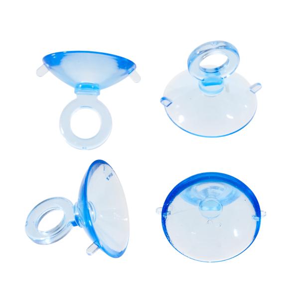 アクアリウム用品　金魚・メダカ　アクア用品　キスゴム　吸盤　Leaf　Corp　無印キスゴム　φ１８　クリアブルー　４ケ入　ＣＯ２　ホース　チューブ　エアー用分岐パーツ　器具　kuric23　aqaga20　fsaqua08　青　kiss_...