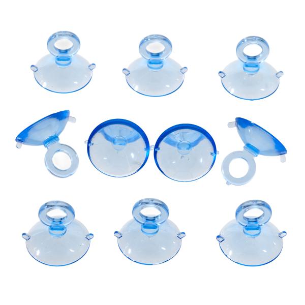 アクアリウム用品　naisyoku_syukei　金魚・メダカ　アクア用品　キスゴム　吸盤　Leaf　Corp　無印キスゴム　φ１８　クリアブルー　１０ケ入　ＣＯ２　ホース　チューブ　エアー用分岐パーツ　器具　ouen　kuric23　ll...
